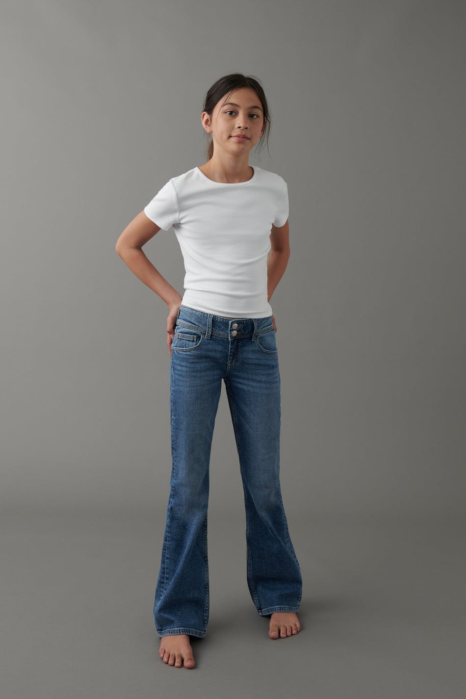 Flare pocket jeans - Bleu foncé