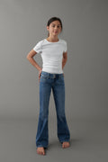 Flare pocket jeans - Bleu foncé