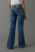 Flare pocket jeans - Bleu foncé
