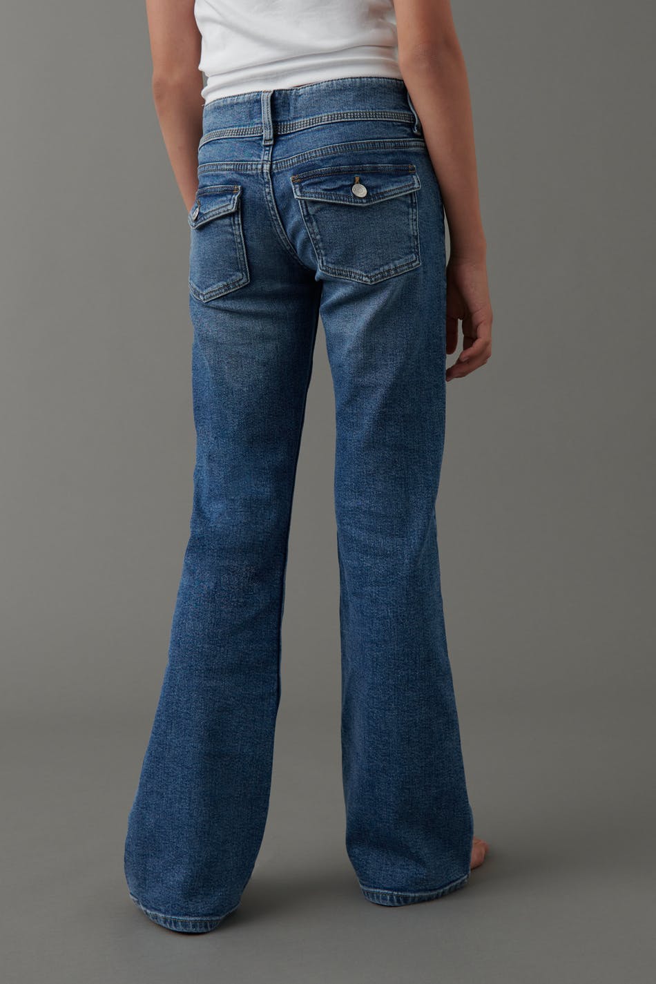 Flare pocket jeans - Bleu foncé
