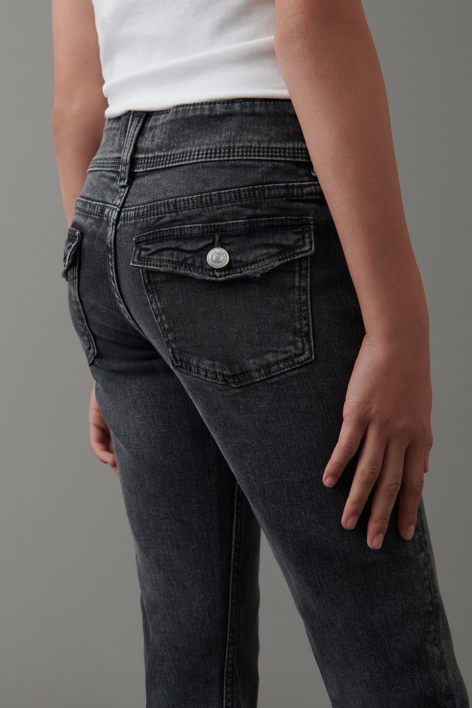 Flare pocket jeans - Bleu foncé