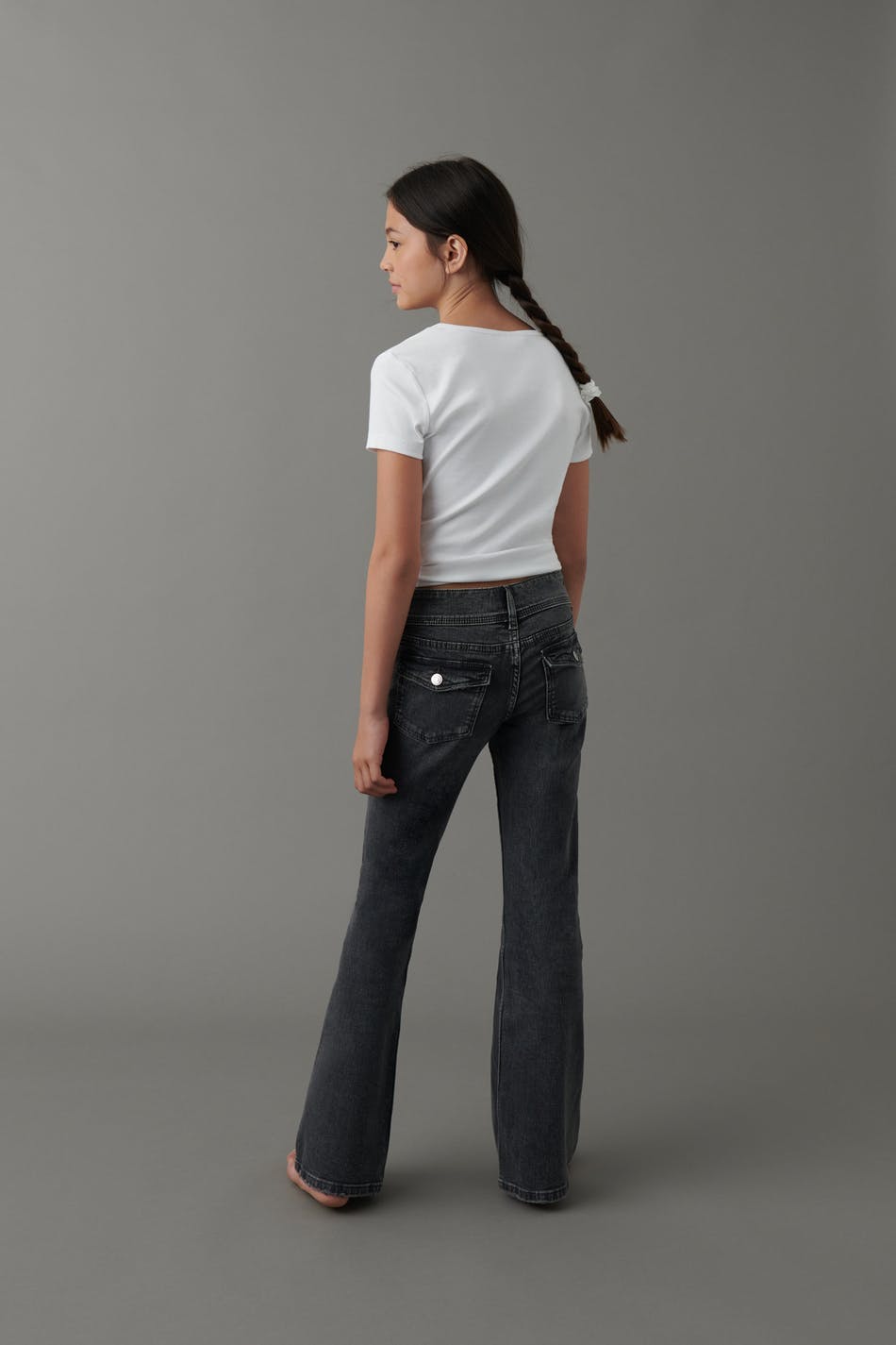 Flare pocket jeans - Bleu foncé