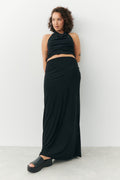 Low waist maxi skirt - Noir