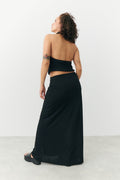 Low waist maxi skirt - Noir