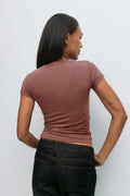 Soft touch top - Stone