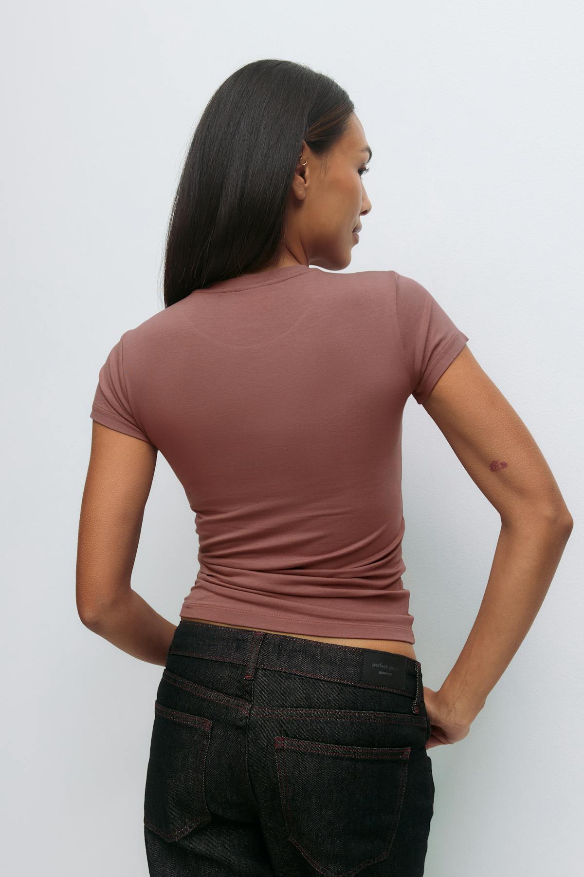 Soft touch top - Stone