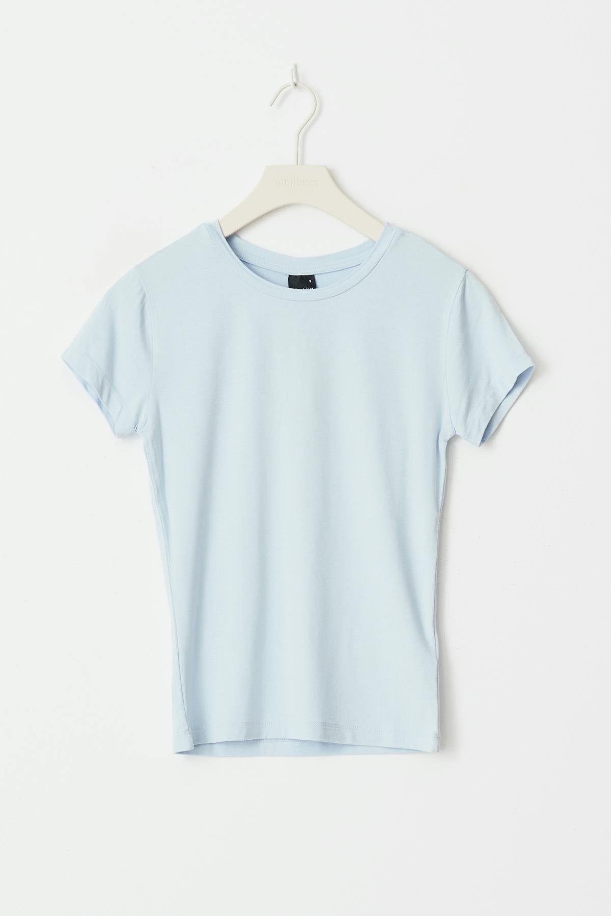 Soft touch top - Lt grey melange