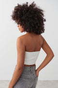 Corset tube top - Blanc cassé