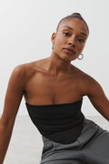Corset tube top - Noir