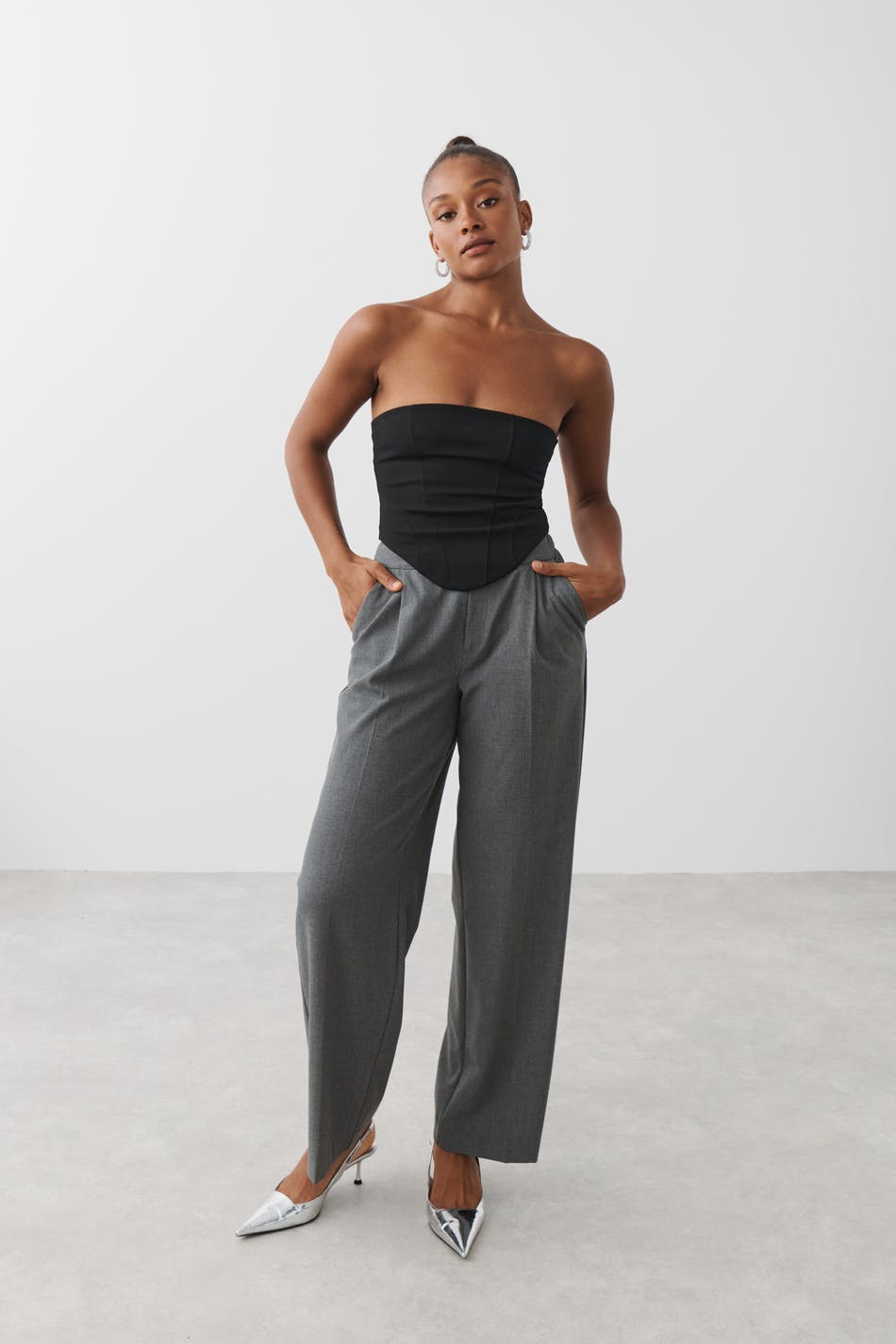 Corset tube top - Noir