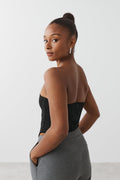 Corset tube top - Noir