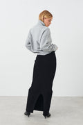 Knitted column skirt - Noir
