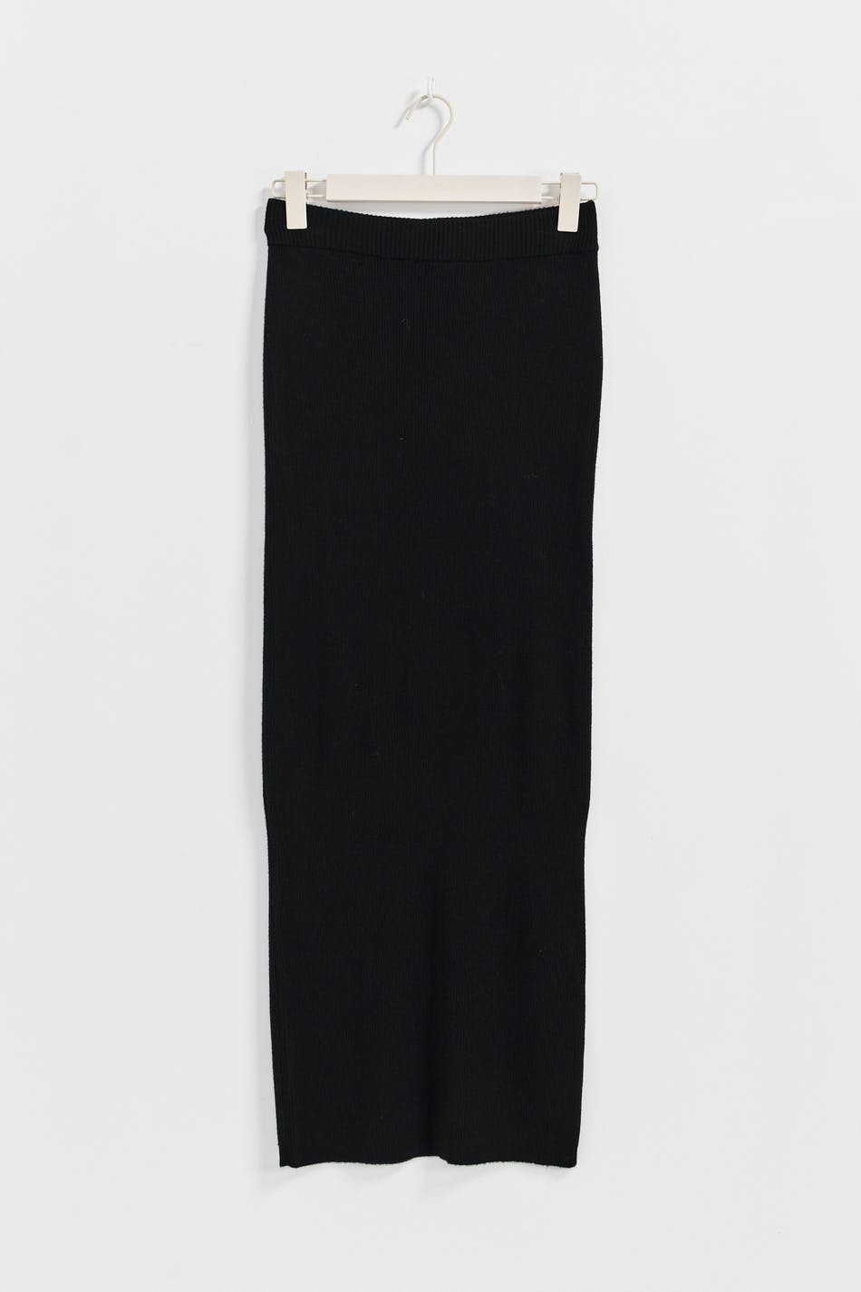 Knitted column skirt - Noir