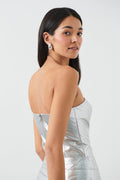 Silver tube top - Argent