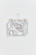 Silver tube top - Argent