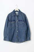 Oversize denim shirt - Bleu clair