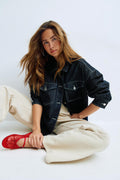 Oversize denim shirt - Super lt grey
