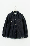 Oversize denim shirt - Super lt grey