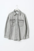 Oversize denim shirt - Bleu clair