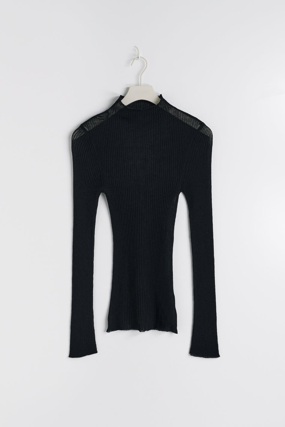 Sheer knitted top - Noir