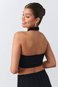 halterneck top - Whitecap gray
