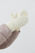 Y chunky mittens - Blanc cassé