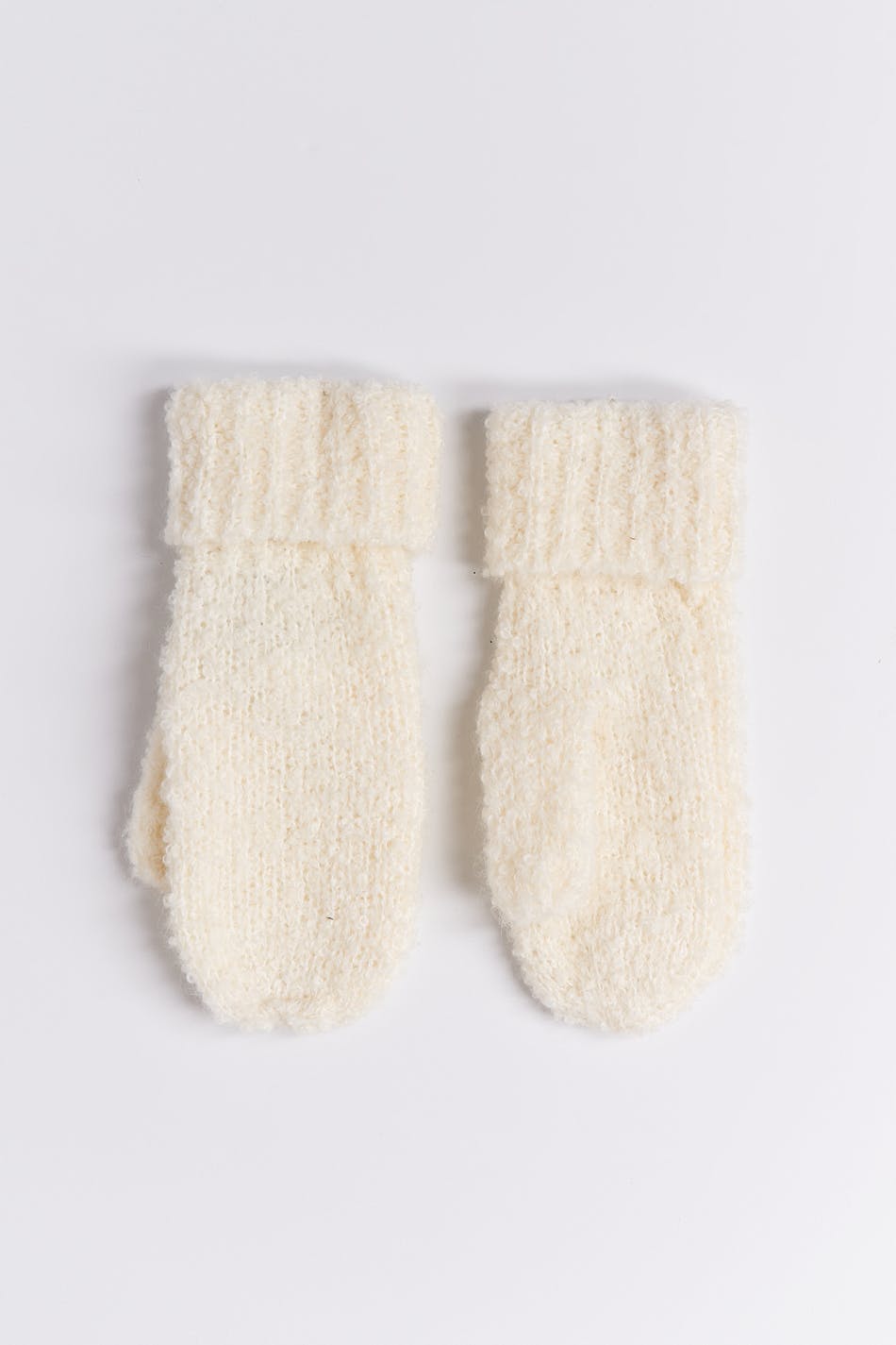 Y chunky mittens - Blanc cassé