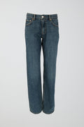 low straight jeans - Offblack