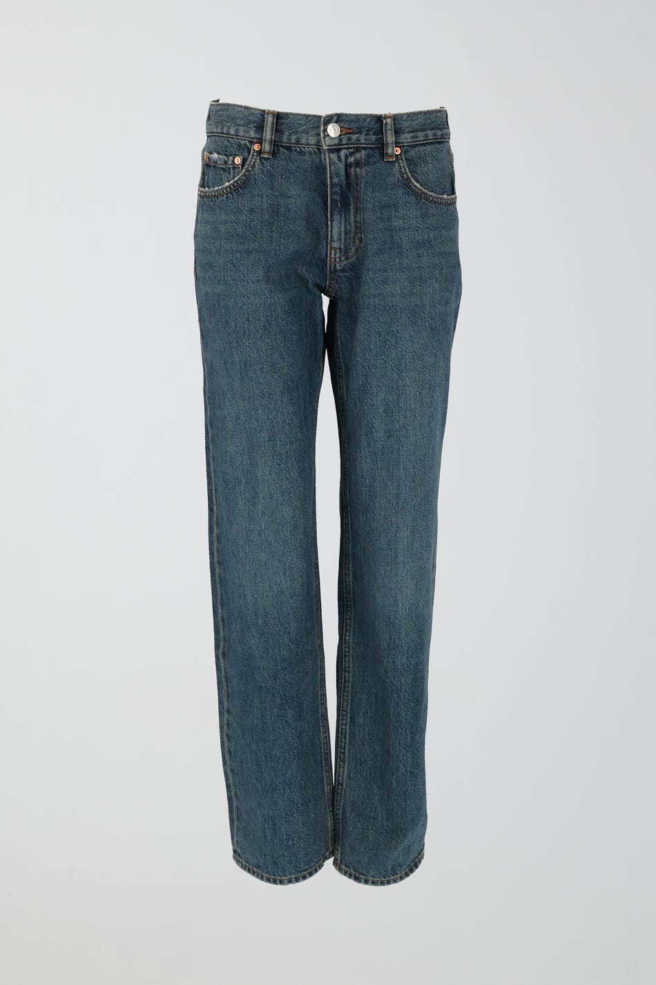 low straight jeans - Offblack