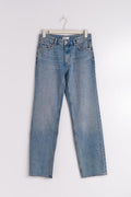 low straight petite jeans - Gris clair
