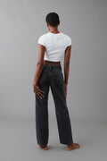 low straight petite jeans - Gris clair