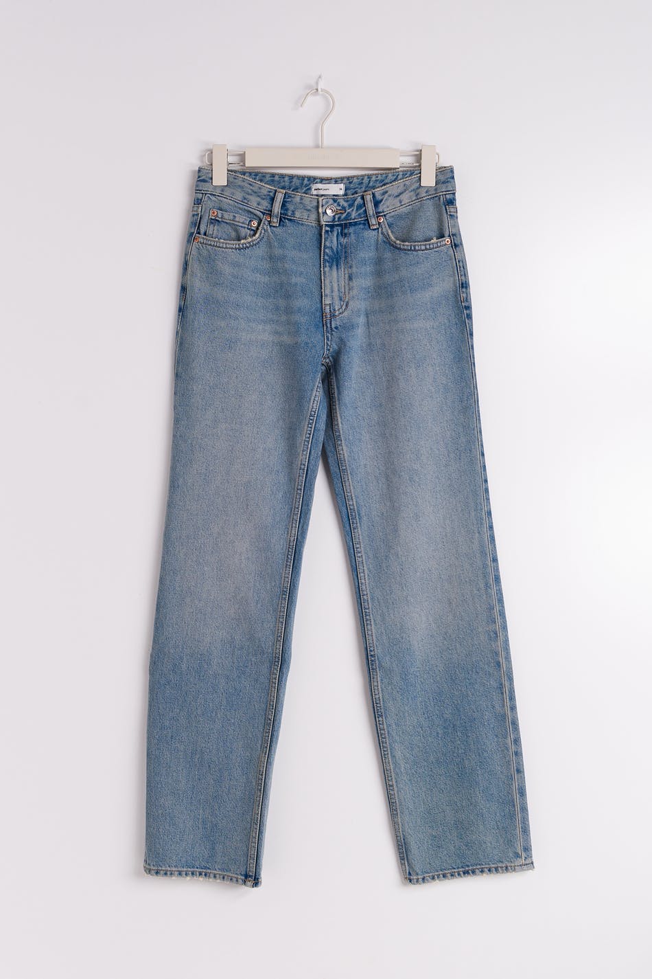 Low straight tall jeans - Tinted blue