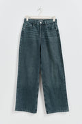 baggy wide jeans - Mid blue