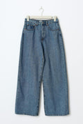 baggy wide jeans - Blue/black