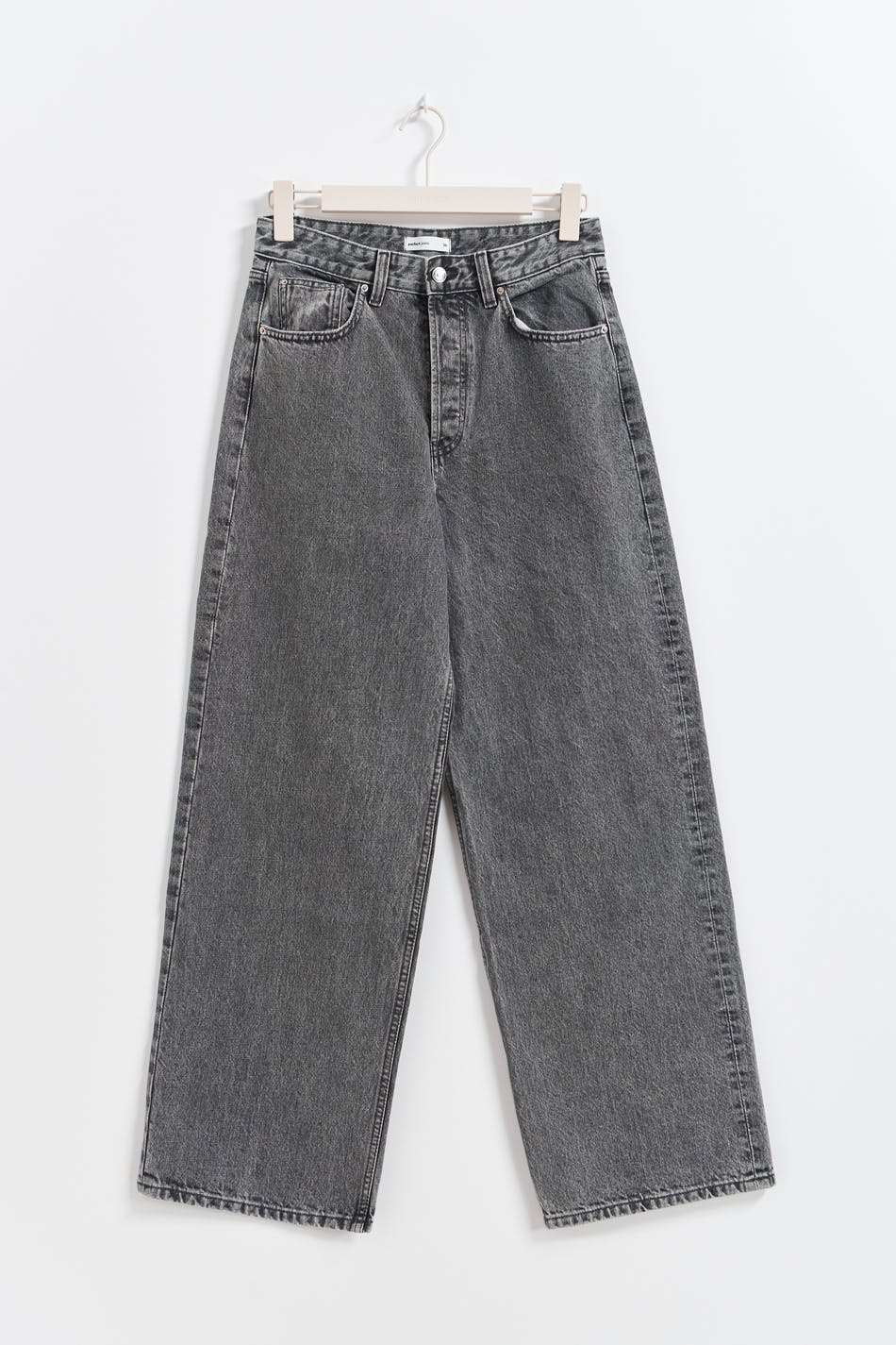 baggy wide jeans - Gris