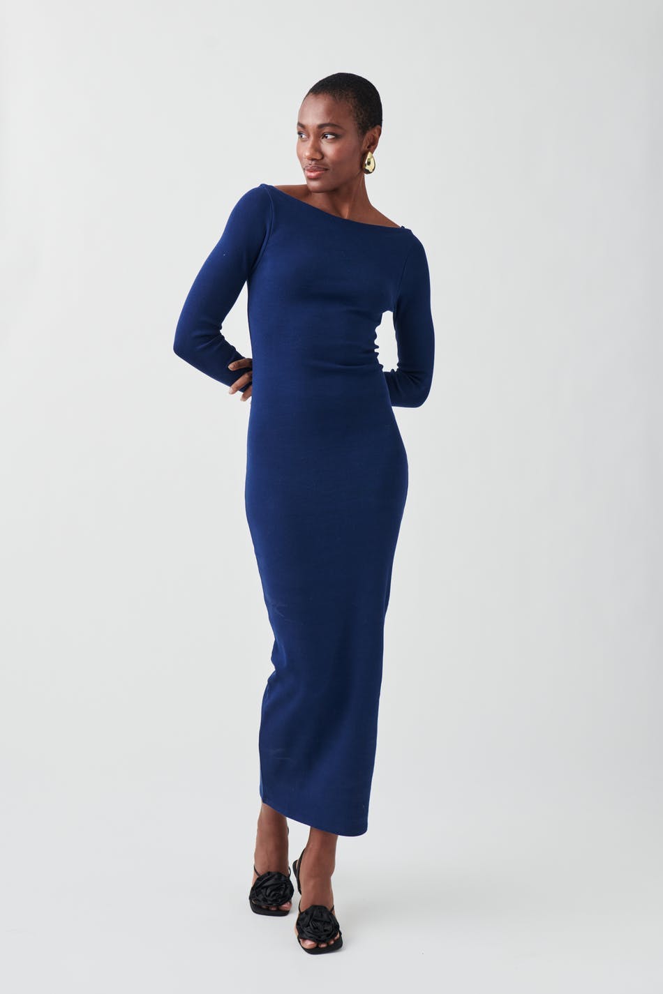 Bodycon maxi dress - Medieval blue