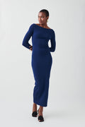 Bodycon maxi dress - Medieval blue