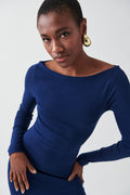 Bodycon maxi dress - Medieval blue
