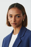 crinkled earrings - Doré