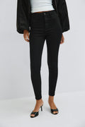 molly high waist jeans - Noir