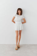 Mini lace skirt - Blanc cassé