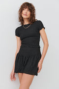 Mini lace skirt - Noir