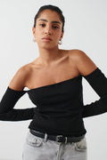 Off shoulder top - Noir