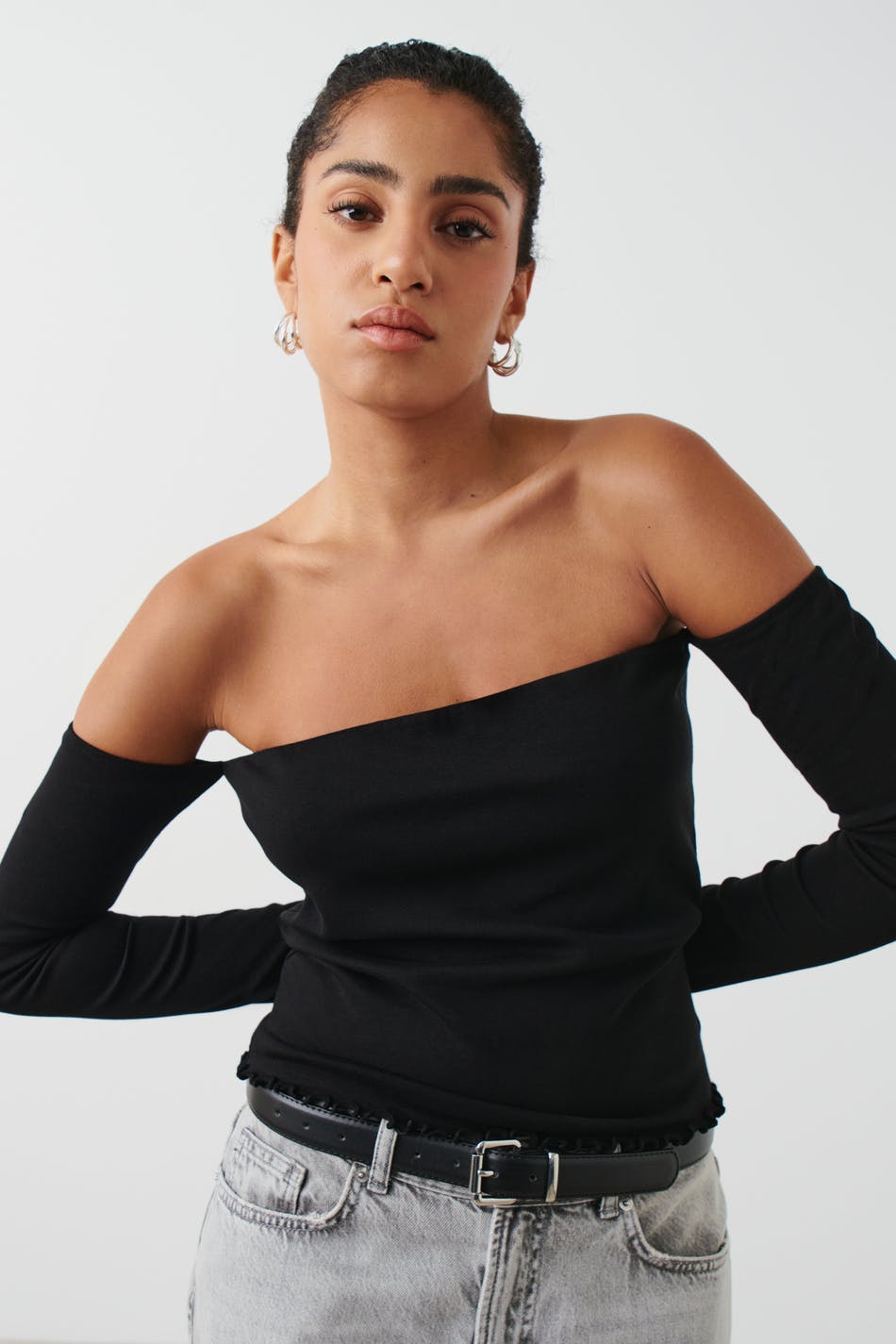 Off shoulder top - Noir