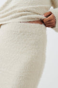 knitted maxi skirt - Noir