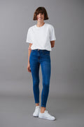 molly high waist jeans - Gris