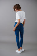 molly high waist jeans - Gris
