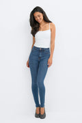 molly high waist jeans - Tinted blue