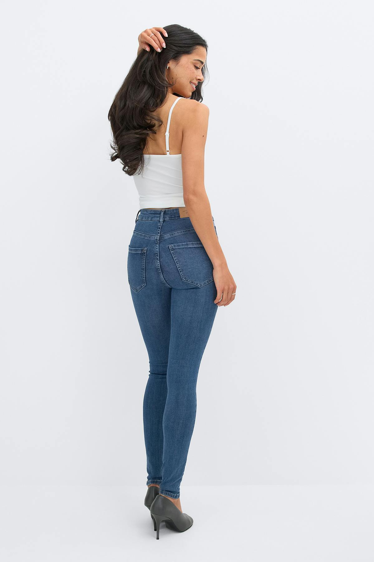 molly high waist jeans - Tinted blue
