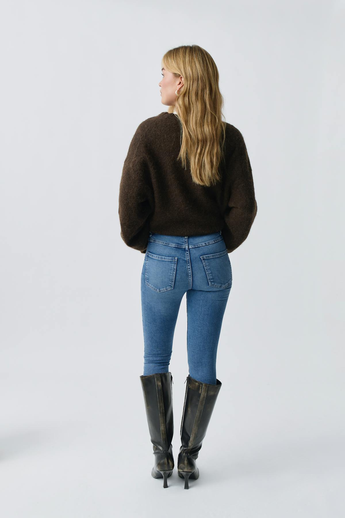 molly high waist jeans - Sky blue